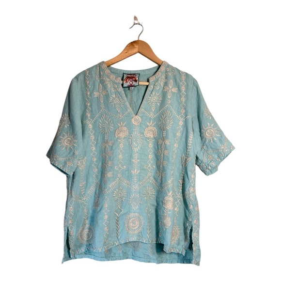 Johnny Was Makana Easy V Neck Blouse - Picture 2 of 8